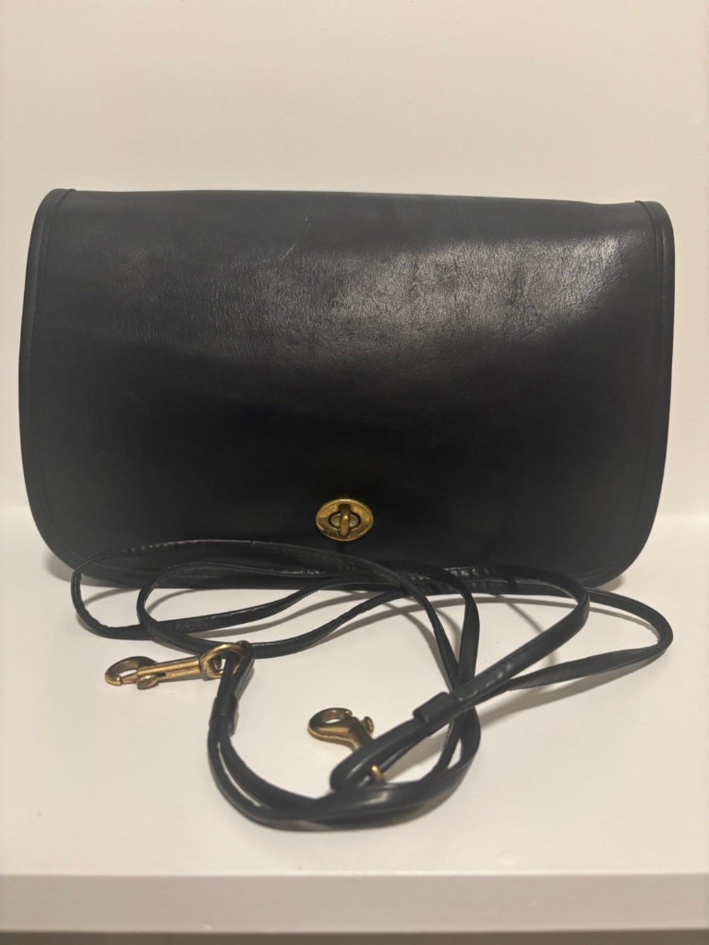 Vintage Coach NYC Convertible Clutch (1975-1977) - Navy